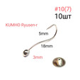 Крючок RYUSEN-RING с коронкой D 3мм, 10шт