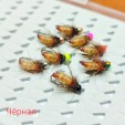 Мушка на крючке с бусиной 
